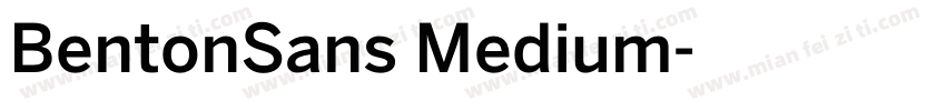 BentonSans Medium字体转换